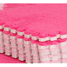 2015 caliente venta promocional suave peluche alfombra, alfombra de suelo 100% alimentos grado material EVA